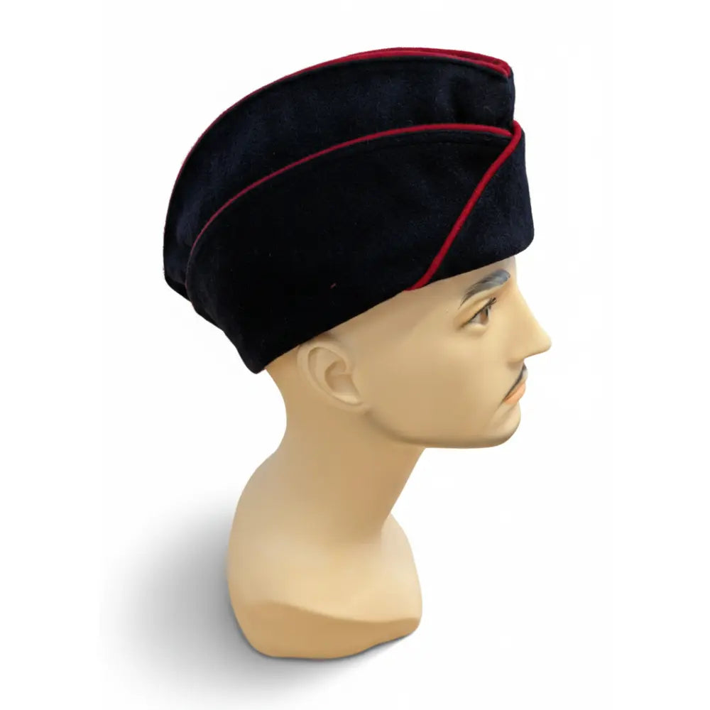 Calot Bleu Marine - Liseré Rouge - Soufflet Rouge - Taille 57
