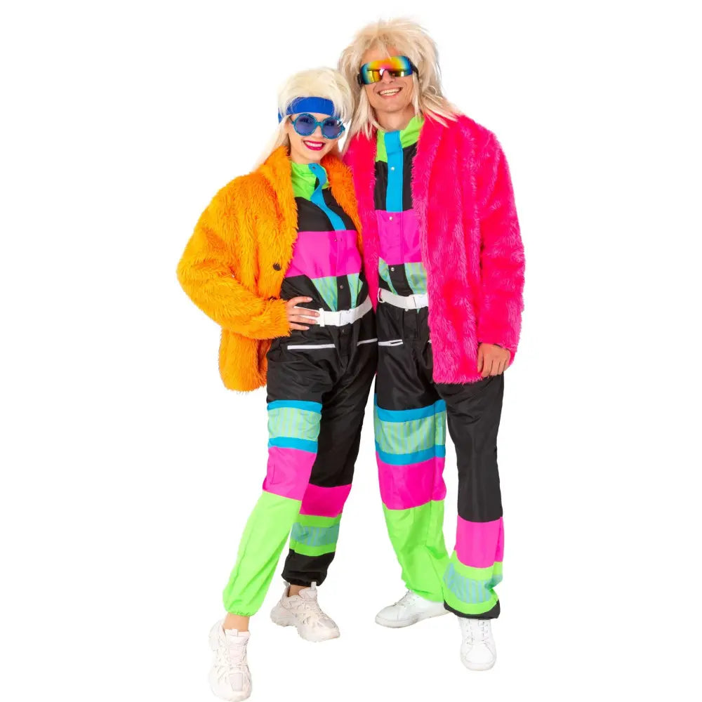 Veste Fourrure Orange Fluo Adulte Taille S/M (Poil long)