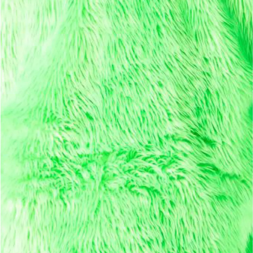 Jupe Fourrure Vert Fluo Adulte Taille XXL (Poil long)