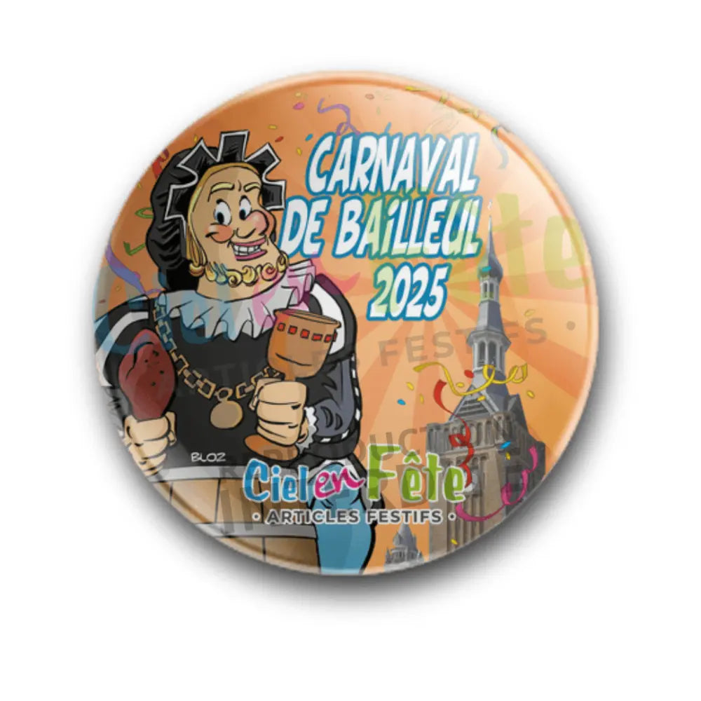 Badge Epingle 56mm - Géant de Bailleul 2025 - Gargantua