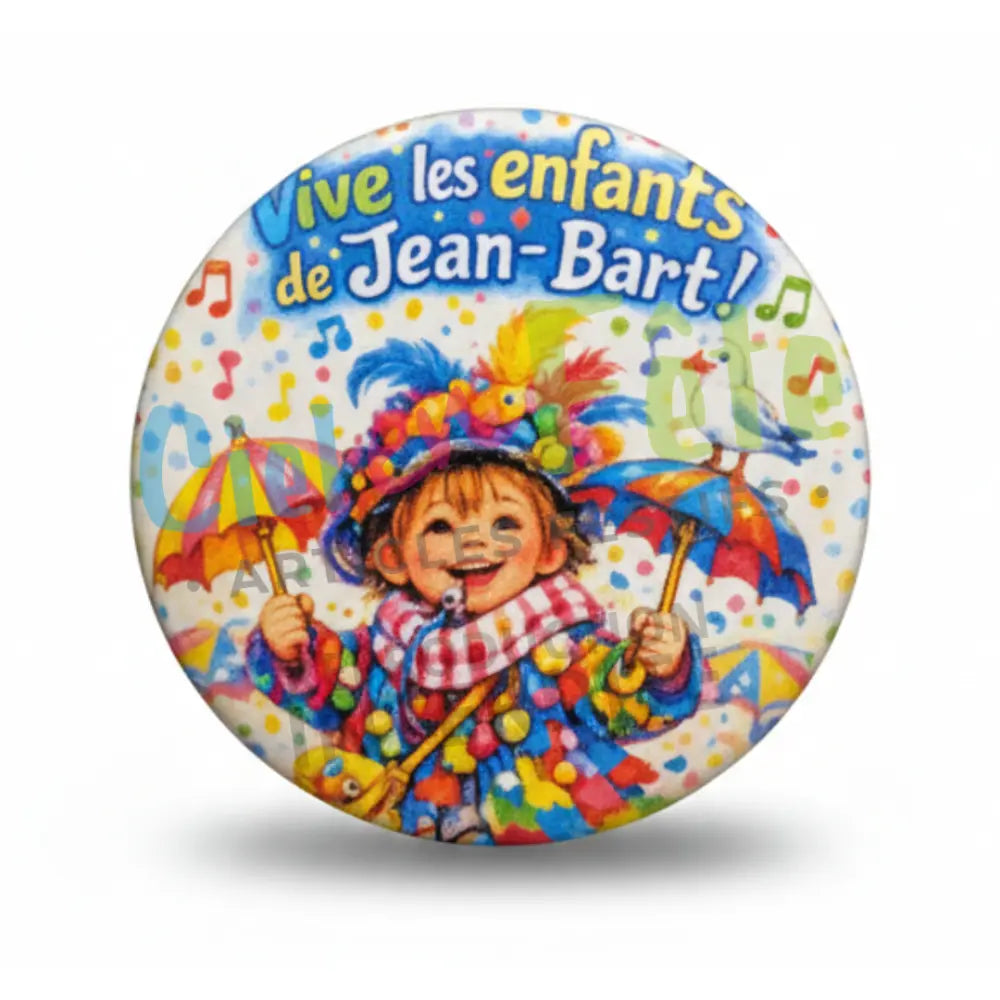 Badge Epingle 56mm - Vive les Enfants de Jean-Bart