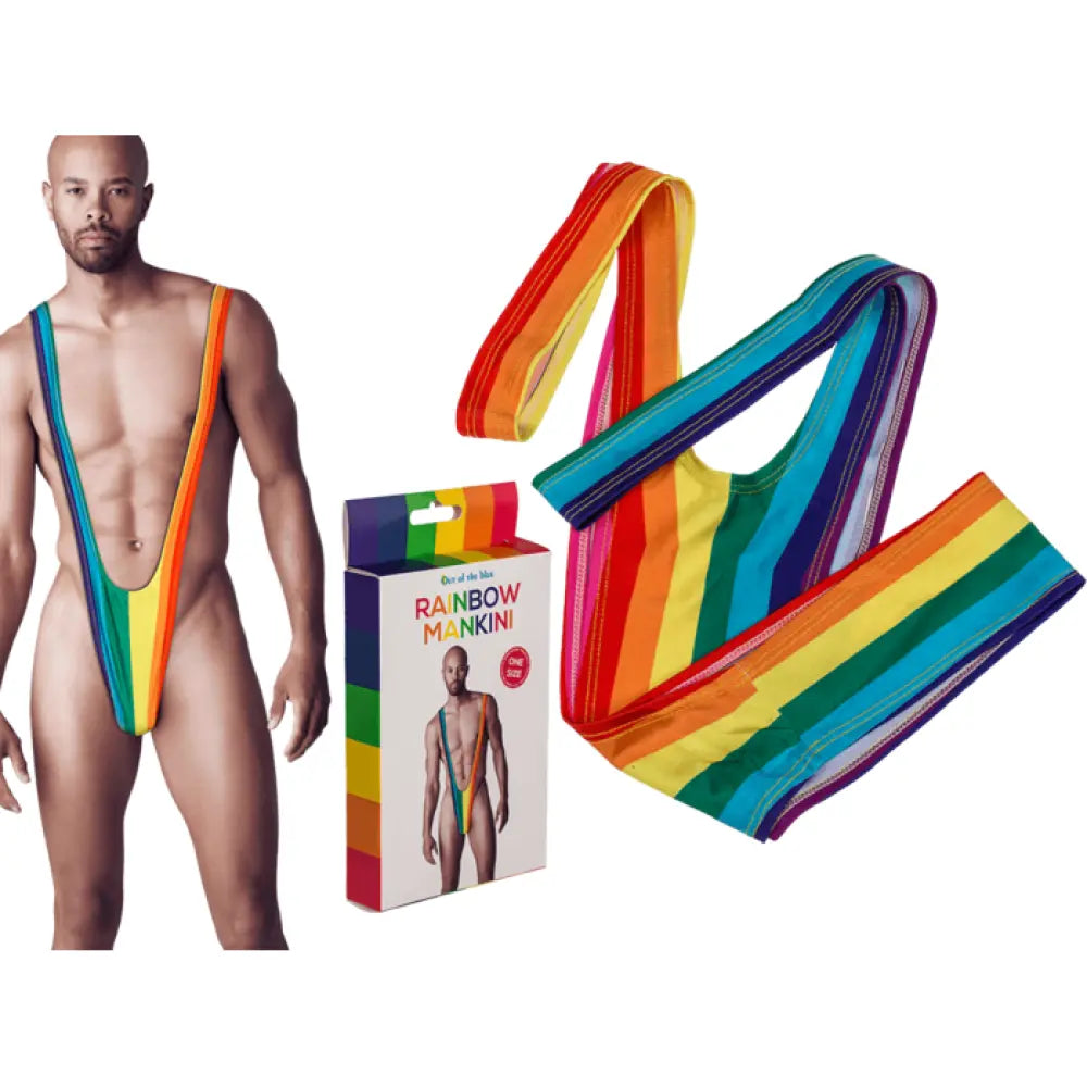 Mankini Arc-en-ciel Pride - Taille Unique