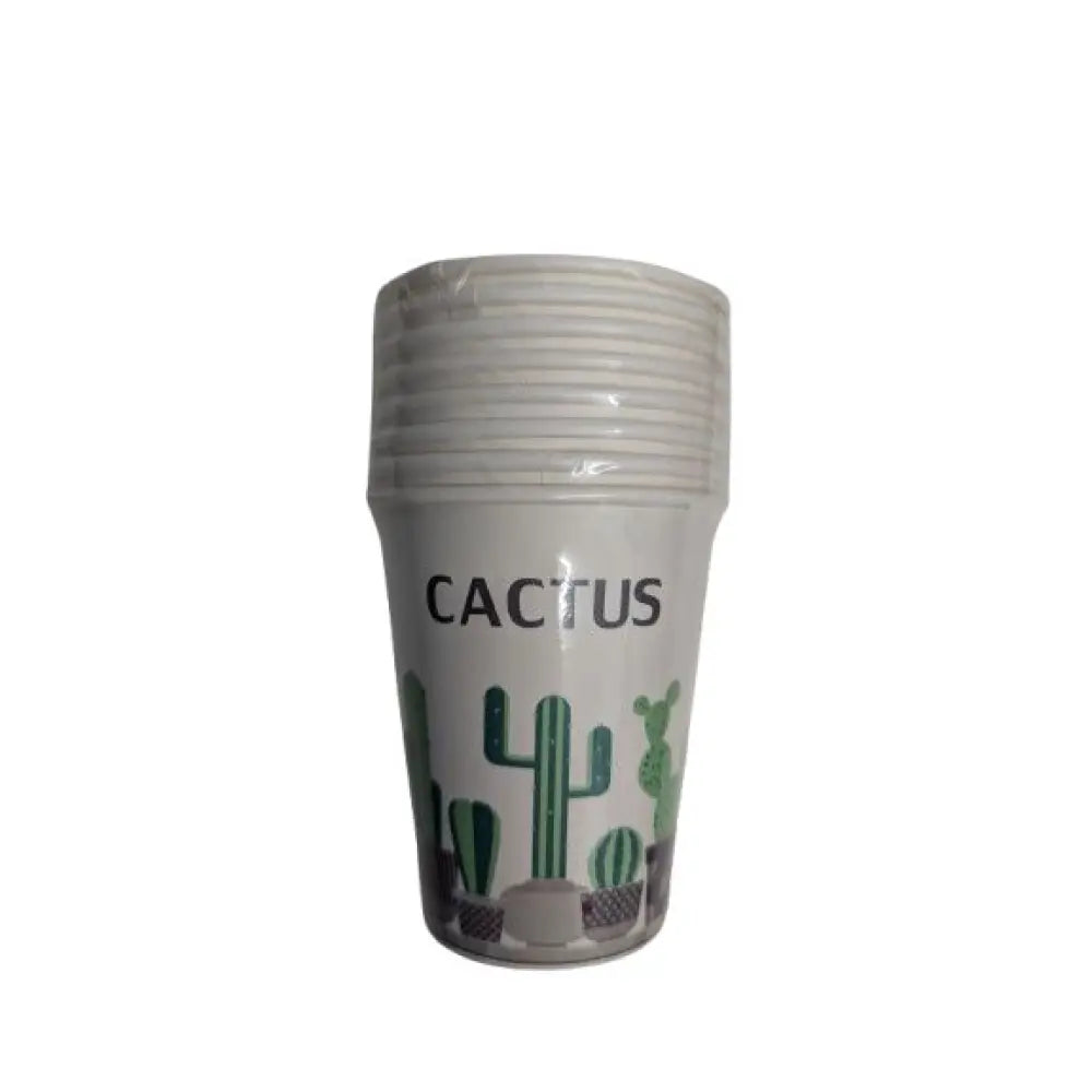 8 Gobelets en Carton 25cl - Cactus