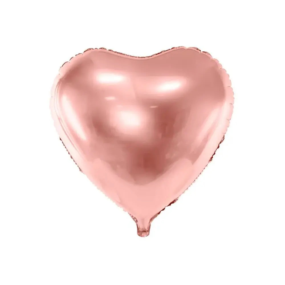 Ballon Alu 61cm - Cœur Rose Gold