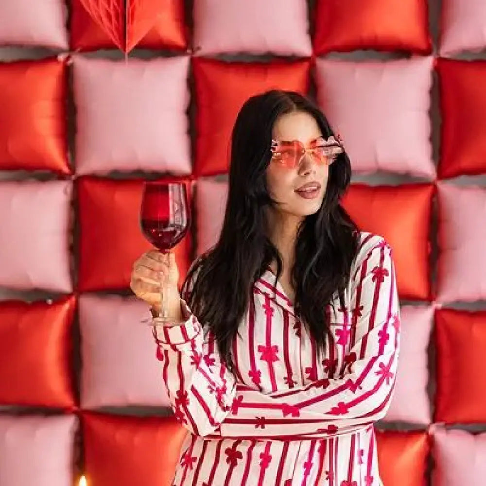 Lunettes "Cœur Flamme" Rouge