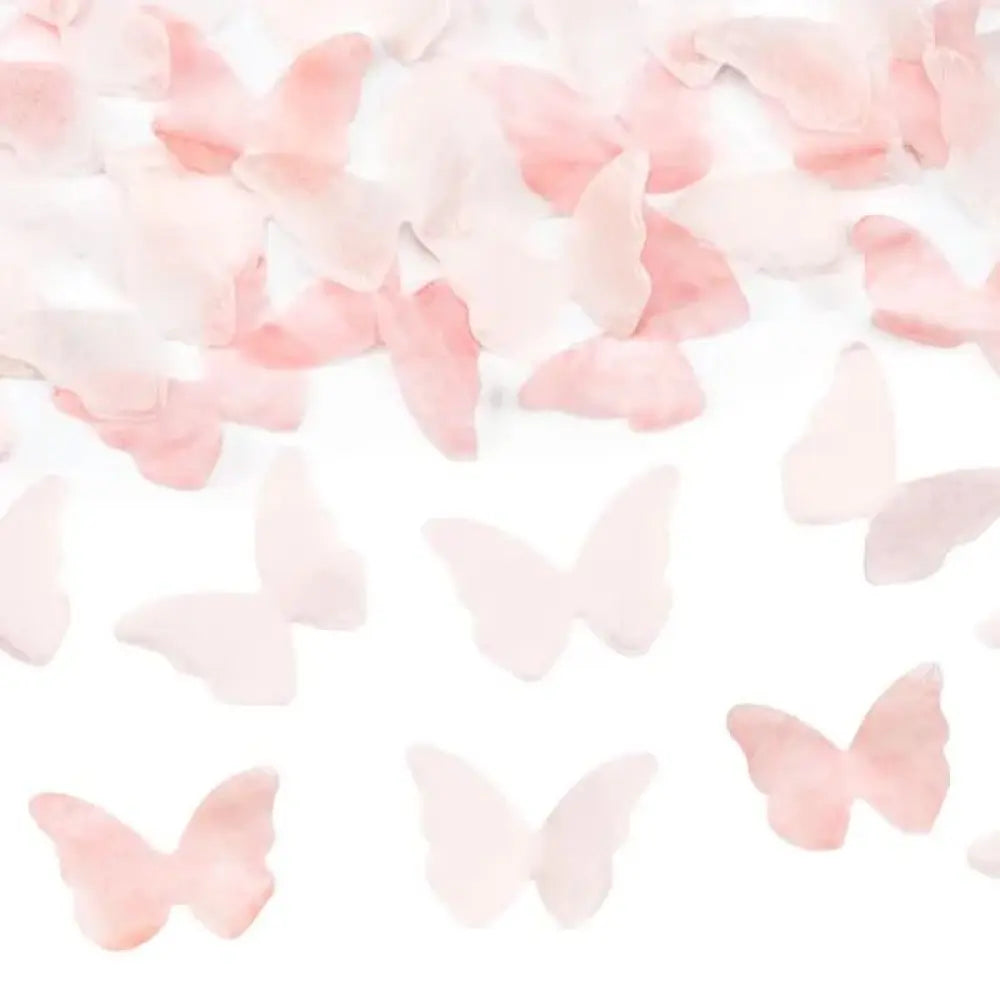 Canon à Confettis "Papillons" - Rose - 20cm