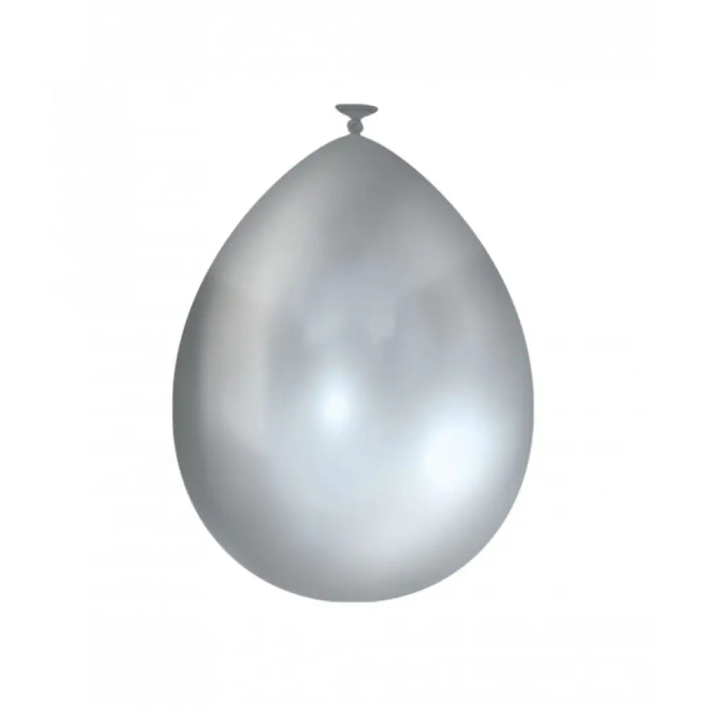50 Ballons "Métalliques" 30cm - Argent / Silver
