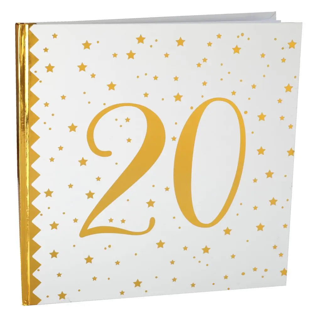 Livre d'Or - Etincelant Or - 20 Ans