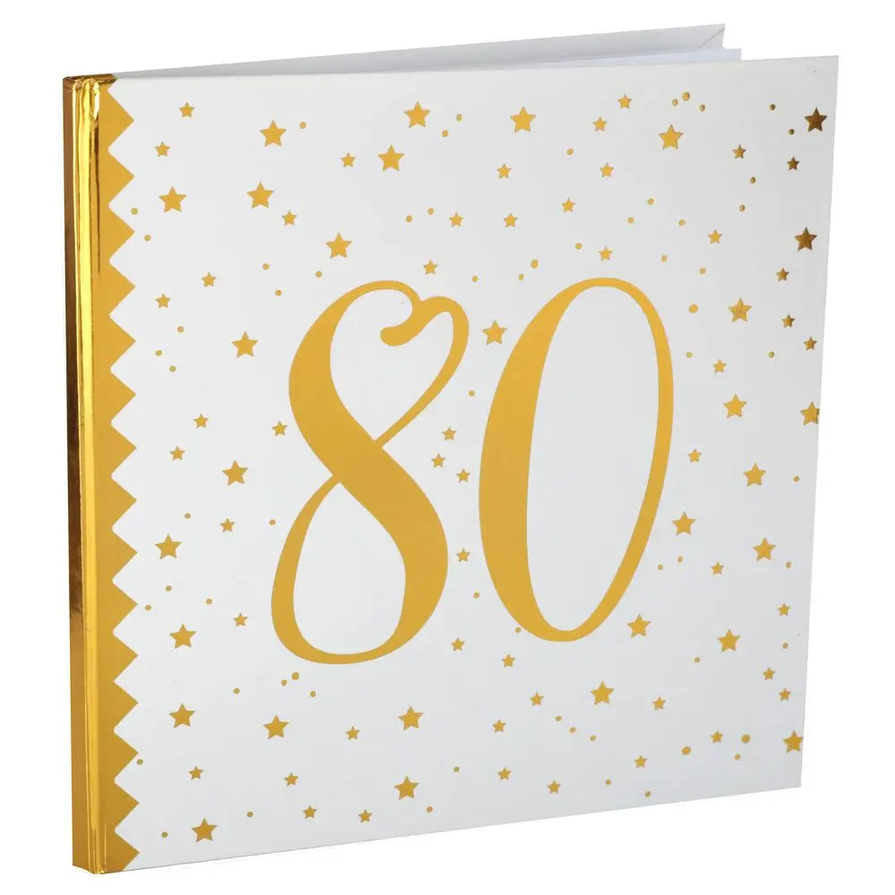 Livre d'Or - Etincelant Or - 80 Ans