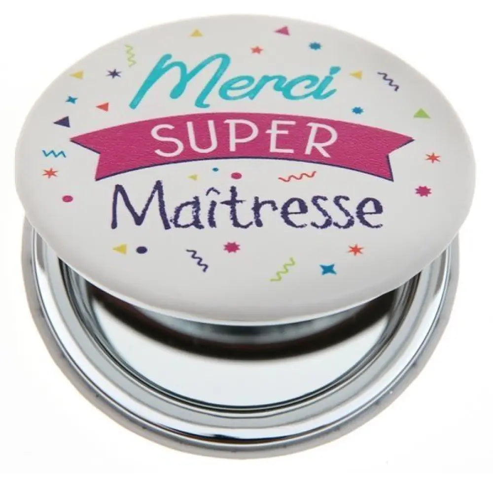 Miroir de Poche "Merci Super Maîtresse"