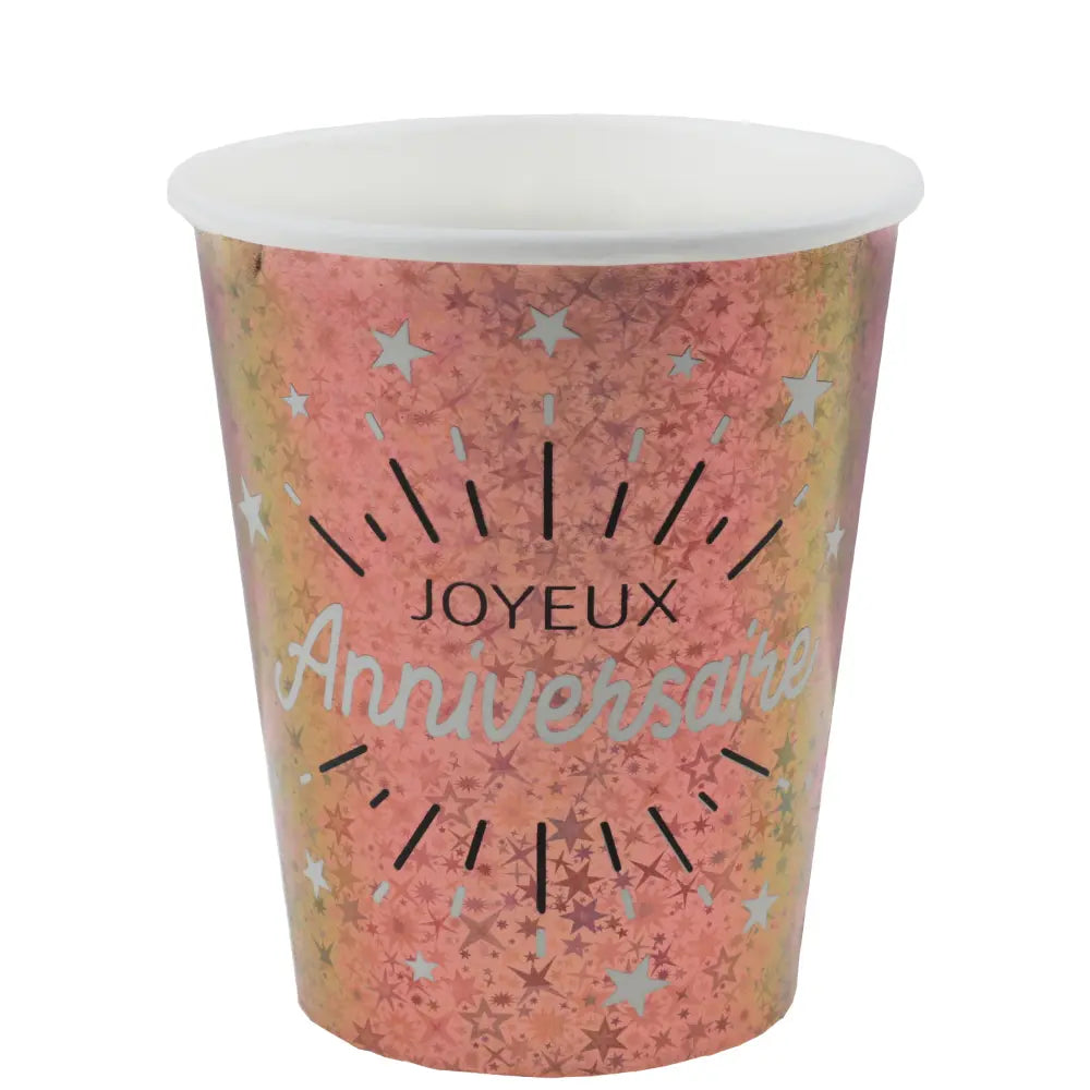 Gobelet Anniversaire Etincelant Rose gold