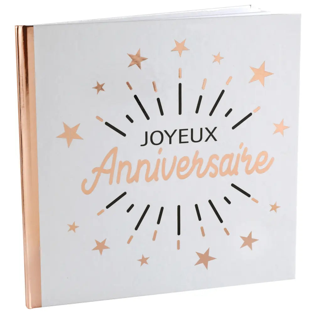 Livre d'or Anniversaire Etincelant Rose gold