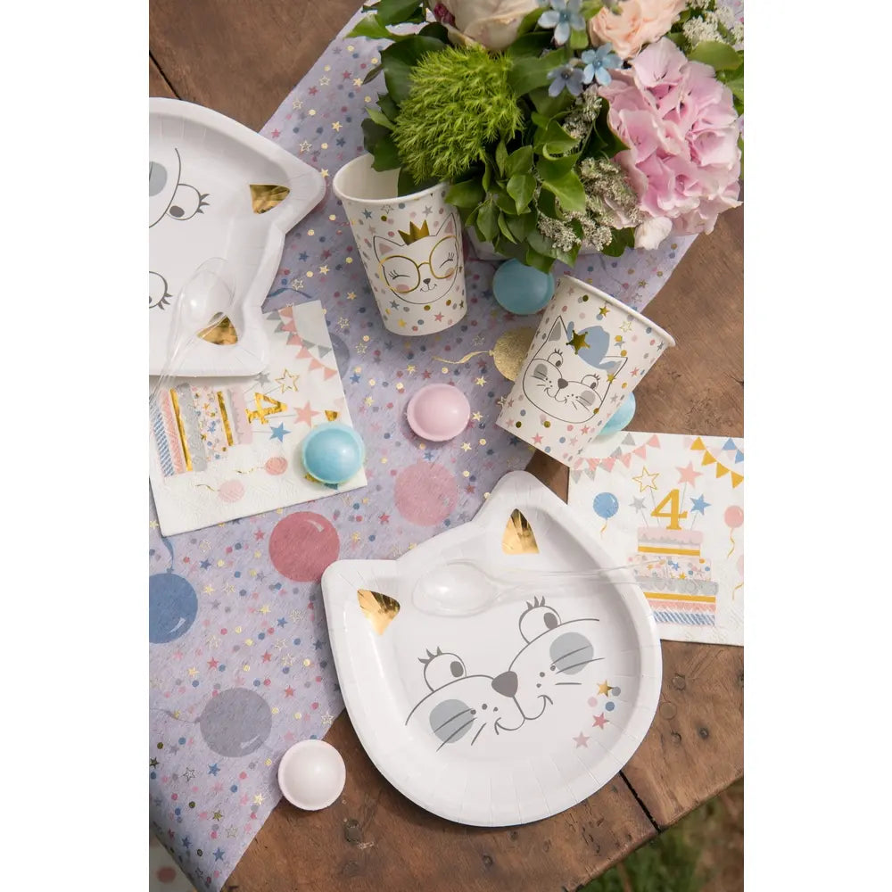 Assiette Kitty party Multicolore