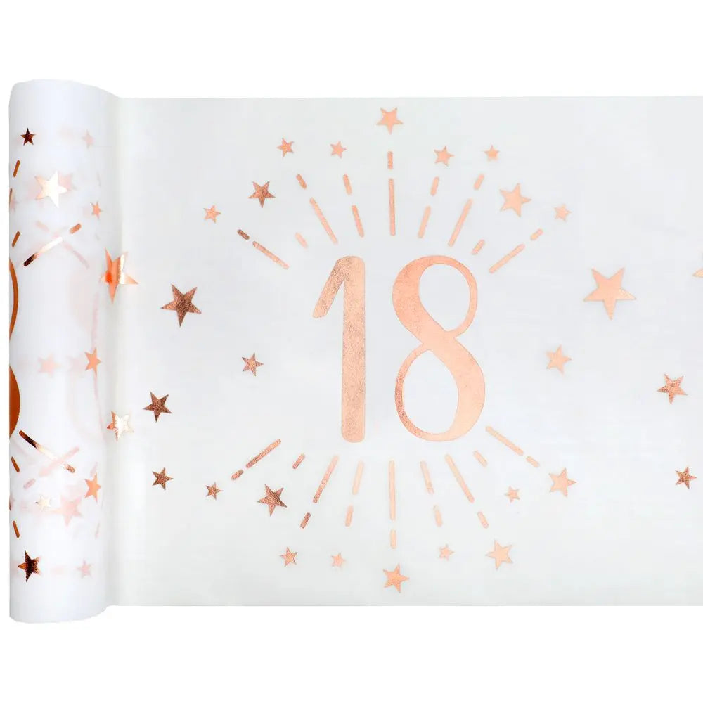 Chemin de Table - Etincelant Rose Gold - 18 Ans