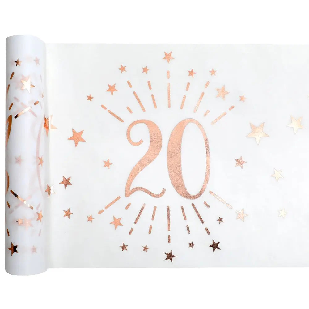 Chemin de Table - Etincelant Rose Gold - 20 Ans