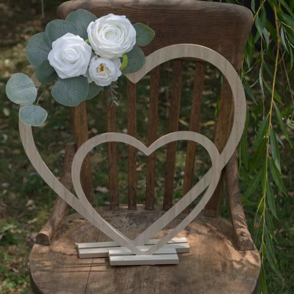 Grand Cœur Décoratif - Naturel - 39x4x37cm