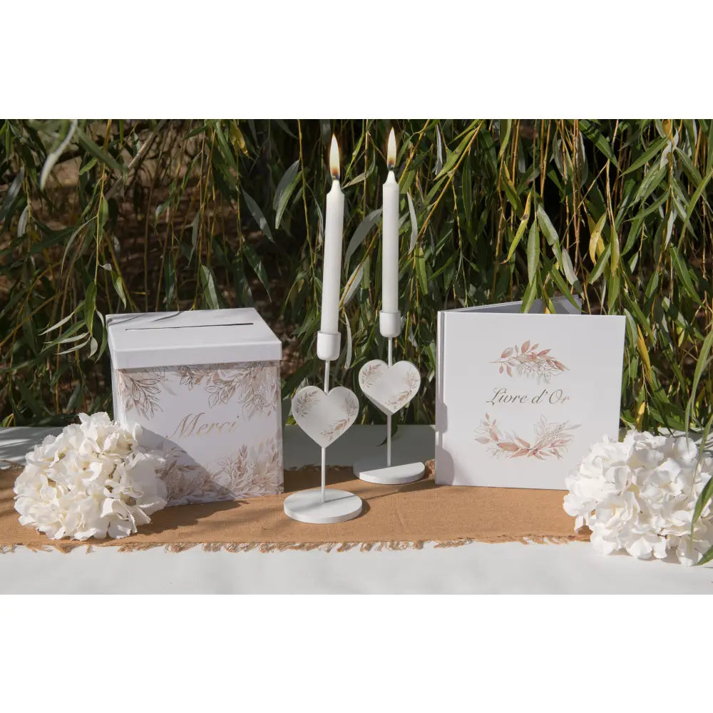 Tirelire Feuillage Naturel - 20 x 20 x 20 cm