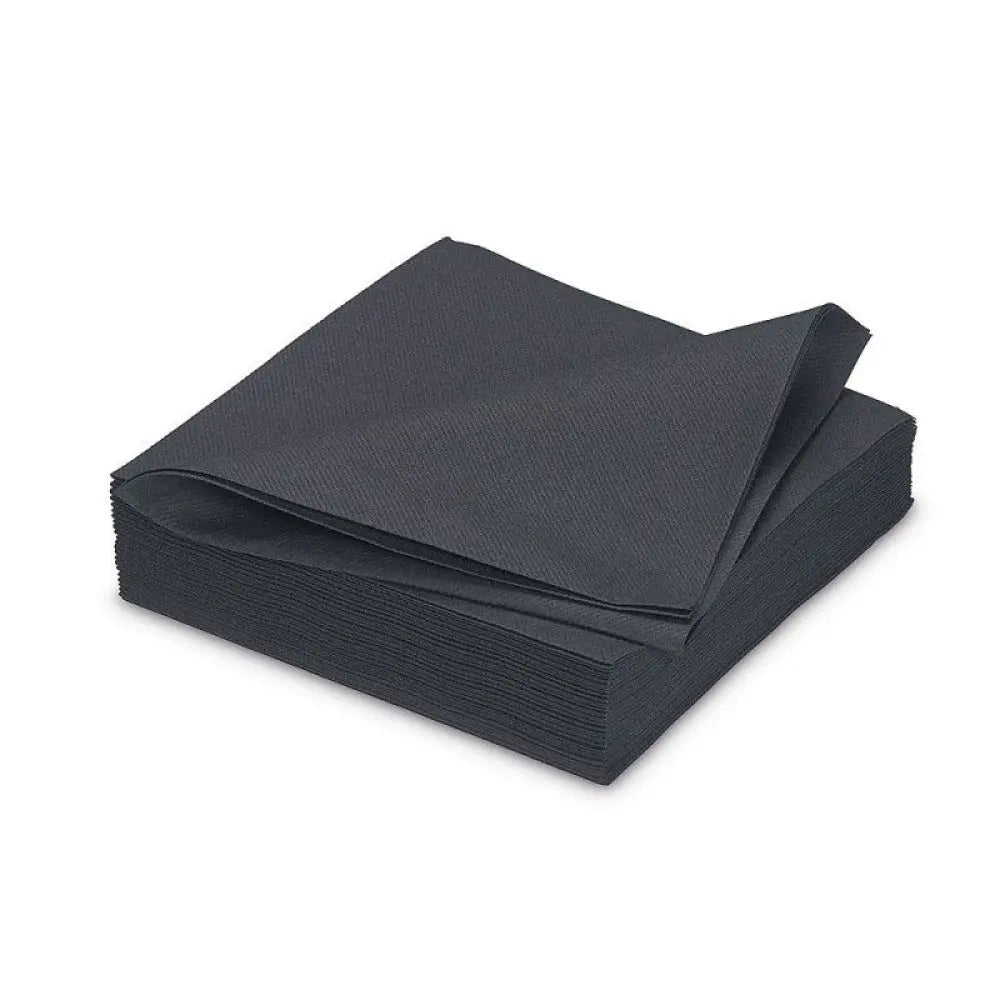 50 Serviettes Airlaid 40x40cm - Noir