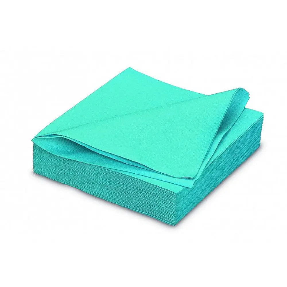 50 Serviettes Airlaid 40x40cm - Turquoise