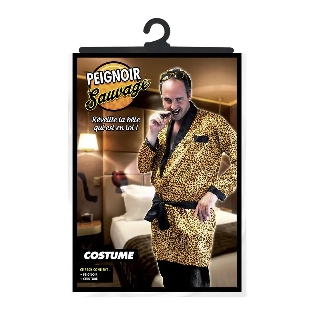 Costume Homme Peignoir Léopard - Taille Unique