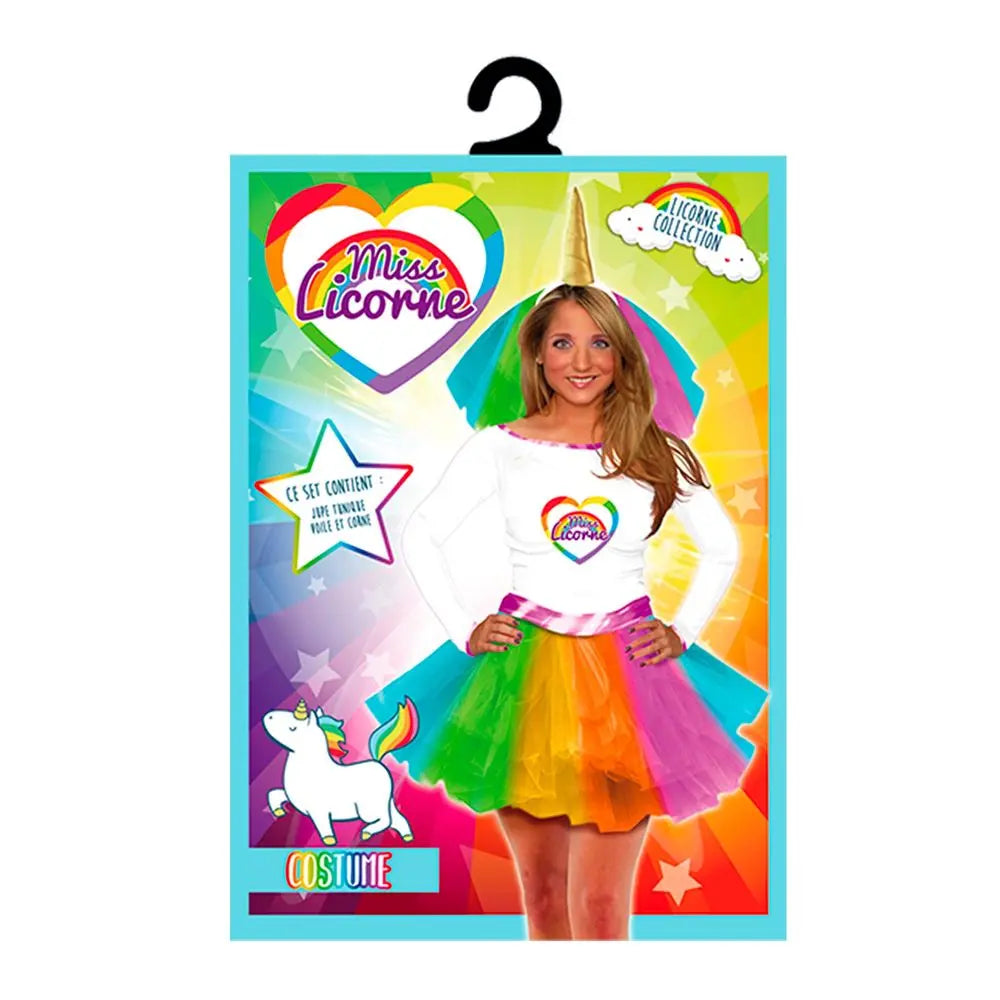 Costume Femme Miss Licorne - Taille Unique