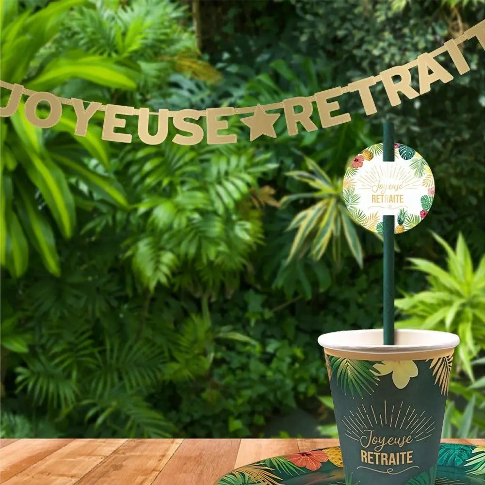 Guirlande Lettres ''Joyeuse Retraite''