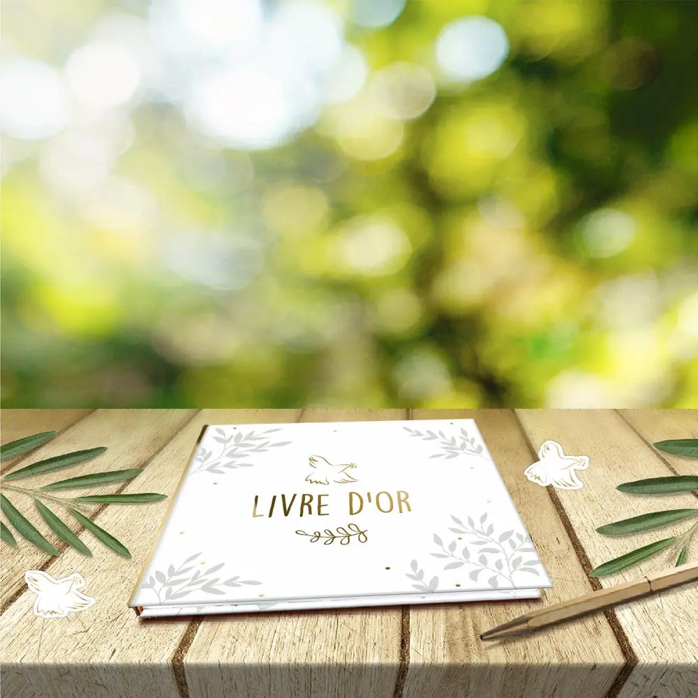 Livre d'Or "Colombe" - 20 pages - 22 x 22 cm