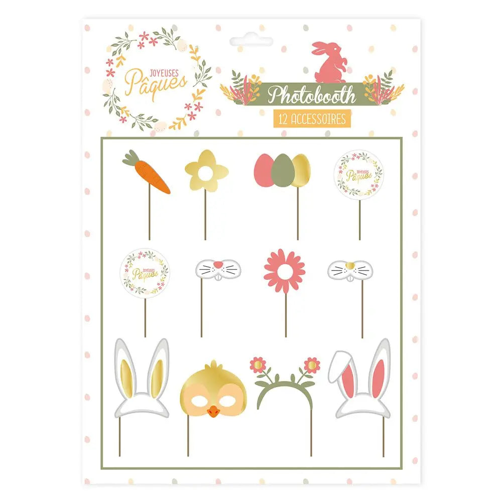 Photobooth - 12 accessoires "Pâques"