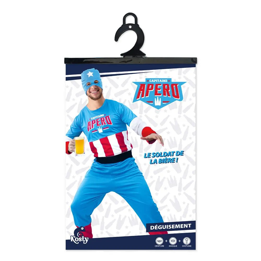 Costume Homme Captain Apéro - Taille Unique