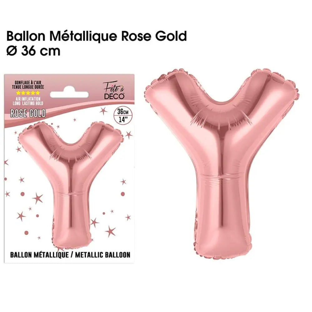Ballons Alu 36cm - Rose Gold - Y