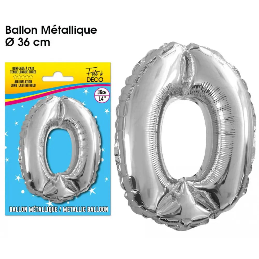 Ballons Alu 36cm - Argent - 0