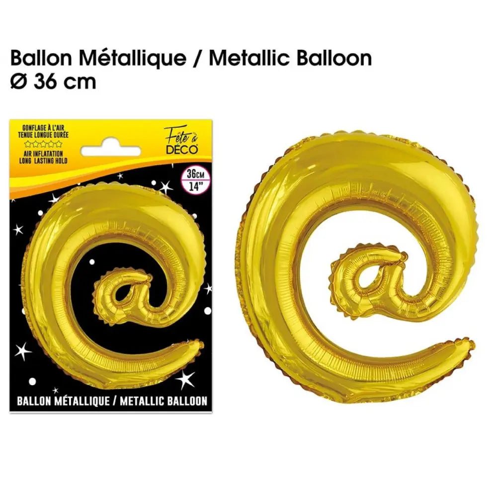 Ballon Métallique Or - 36cm : @