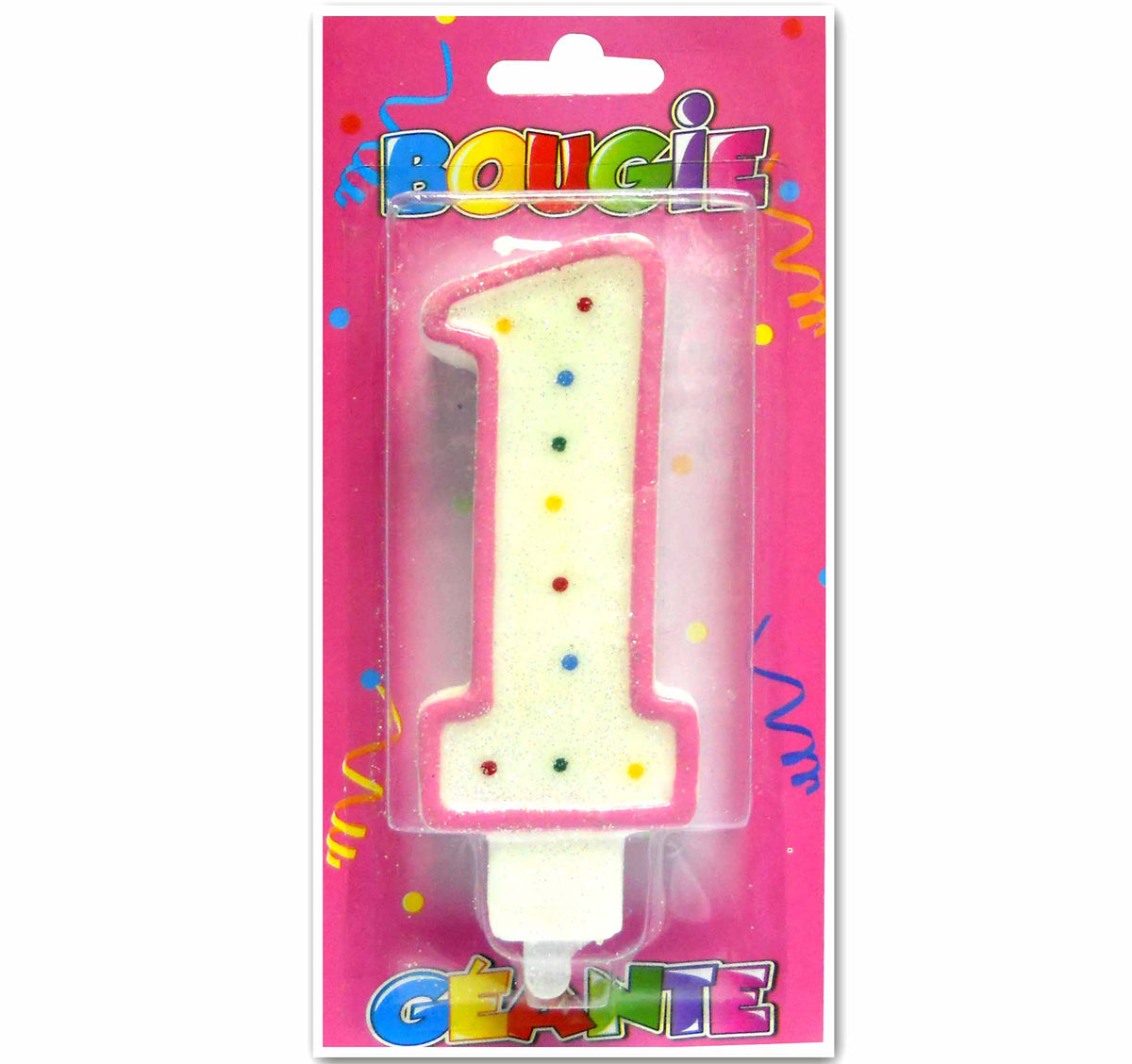 Bougie géante rose