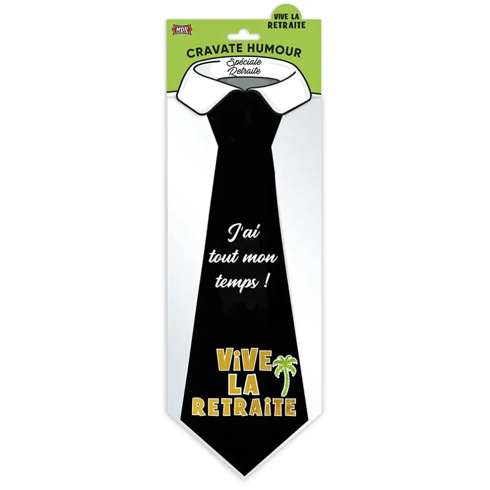 Cravate - "Vive la retraite"