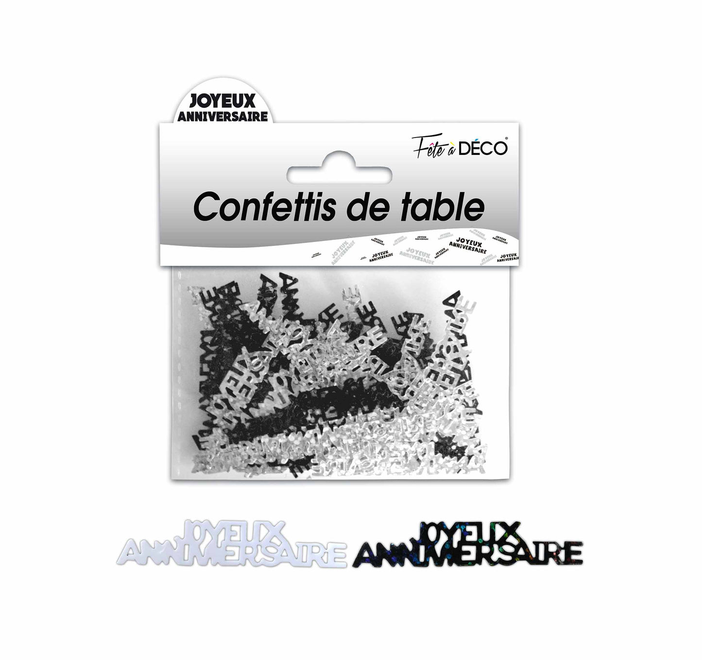 Confettis de table Joyeux Anniversaire Hologramme