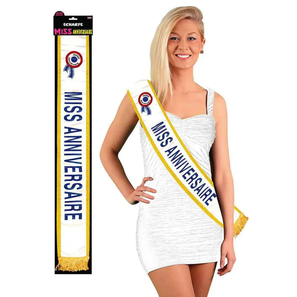 Echarpe "Miss anniversaire"
