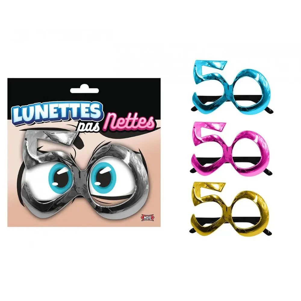 Lunettes Métalliques - 50 Ans (Coloris au choix)
