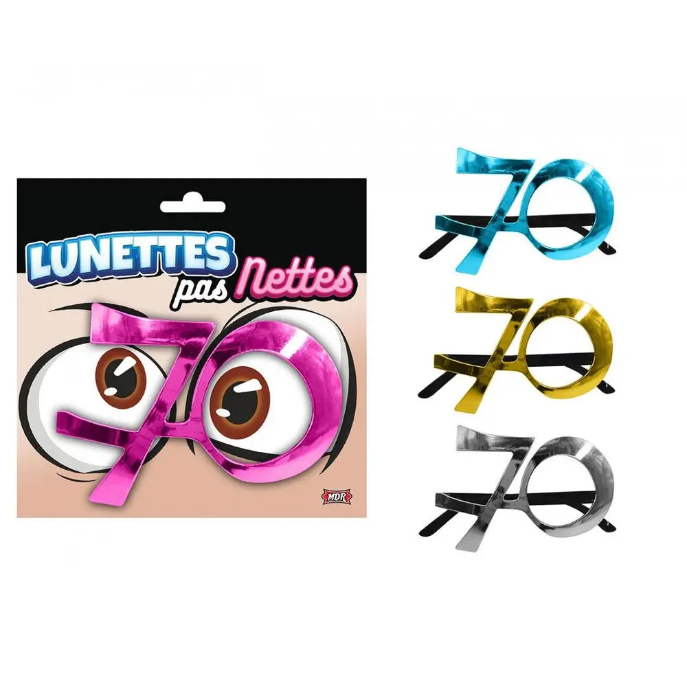 Lunettes Métalliques - 70 Ans (Coloris au choix)