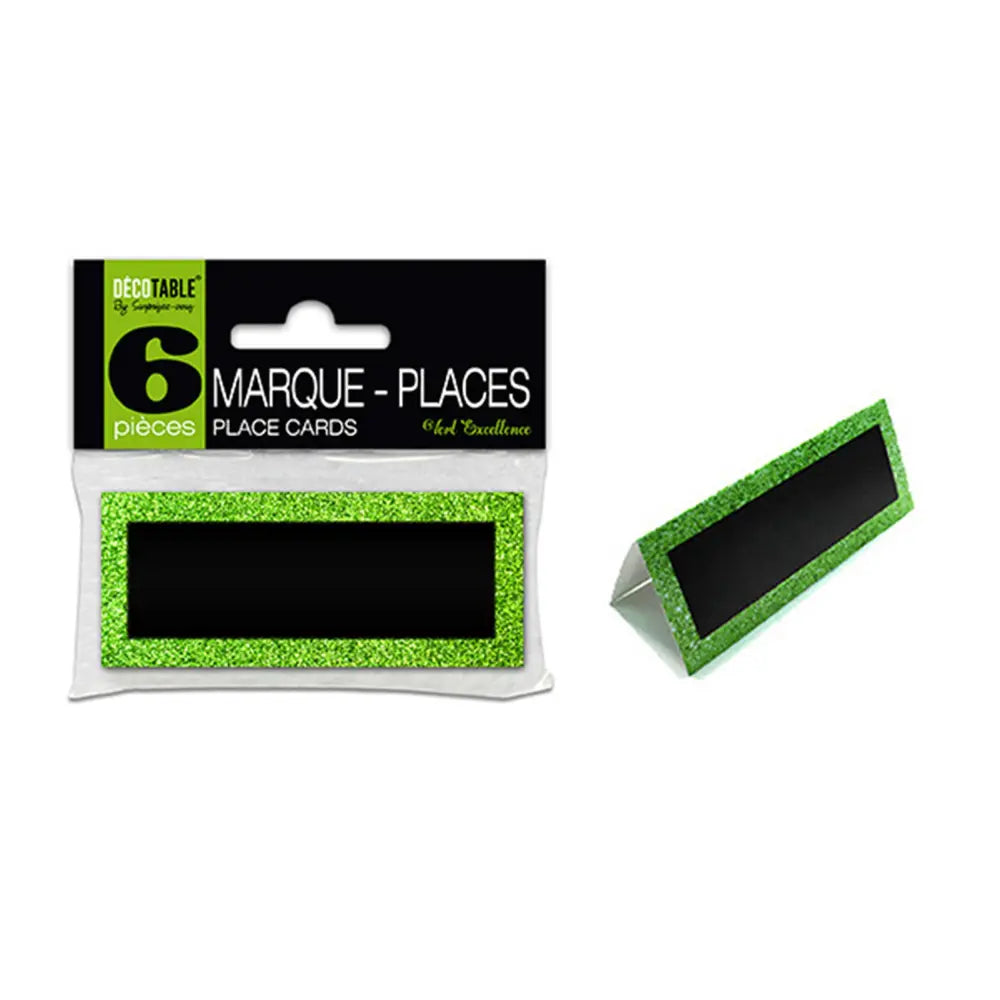 6 Marque Places - Vert