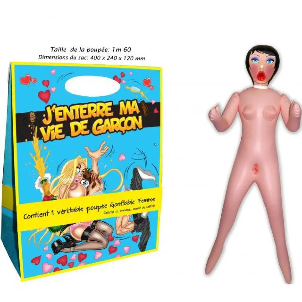 Poupée Gonflable 1,60m - ''J'enterre ma vie de garçon''