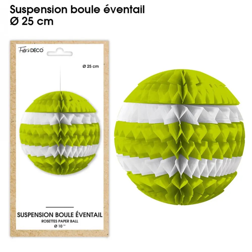 Suspension Boule ''Eventail'' - Vert