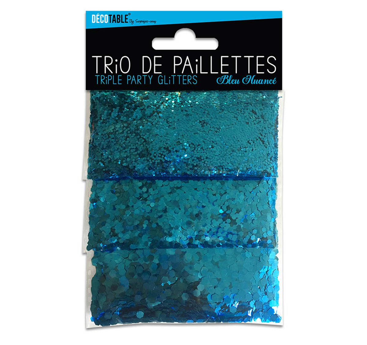 Trio de paillettes couleur