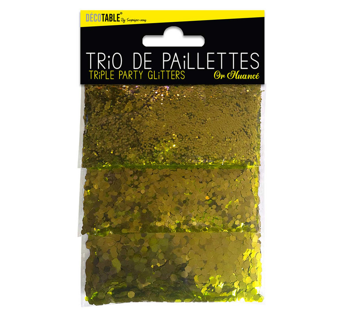 Trio de paillettes couleur