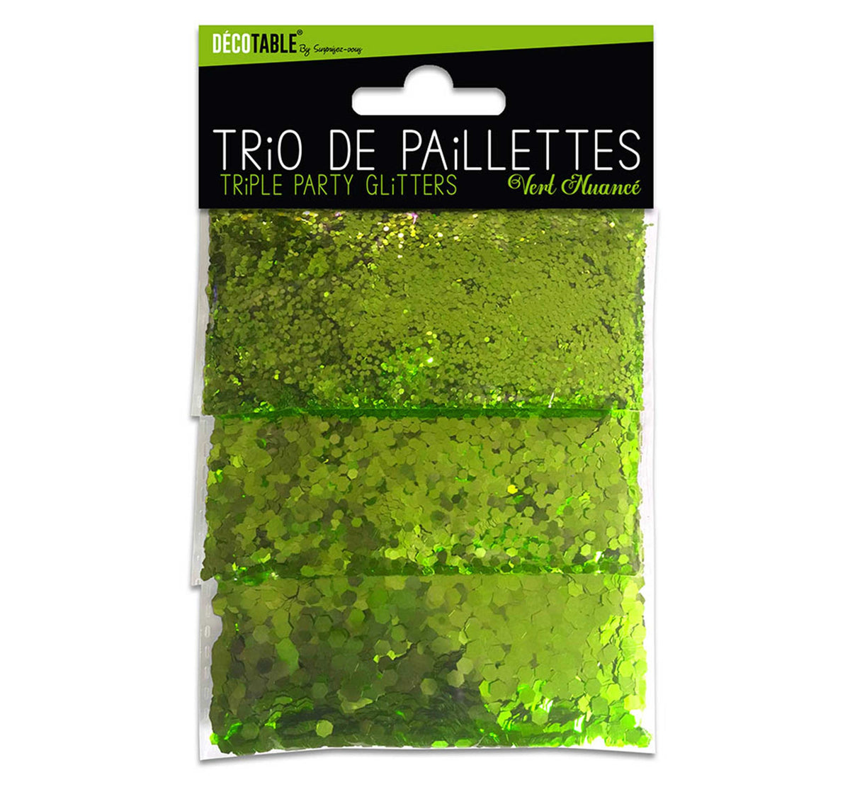 Trio de paillettes couleur