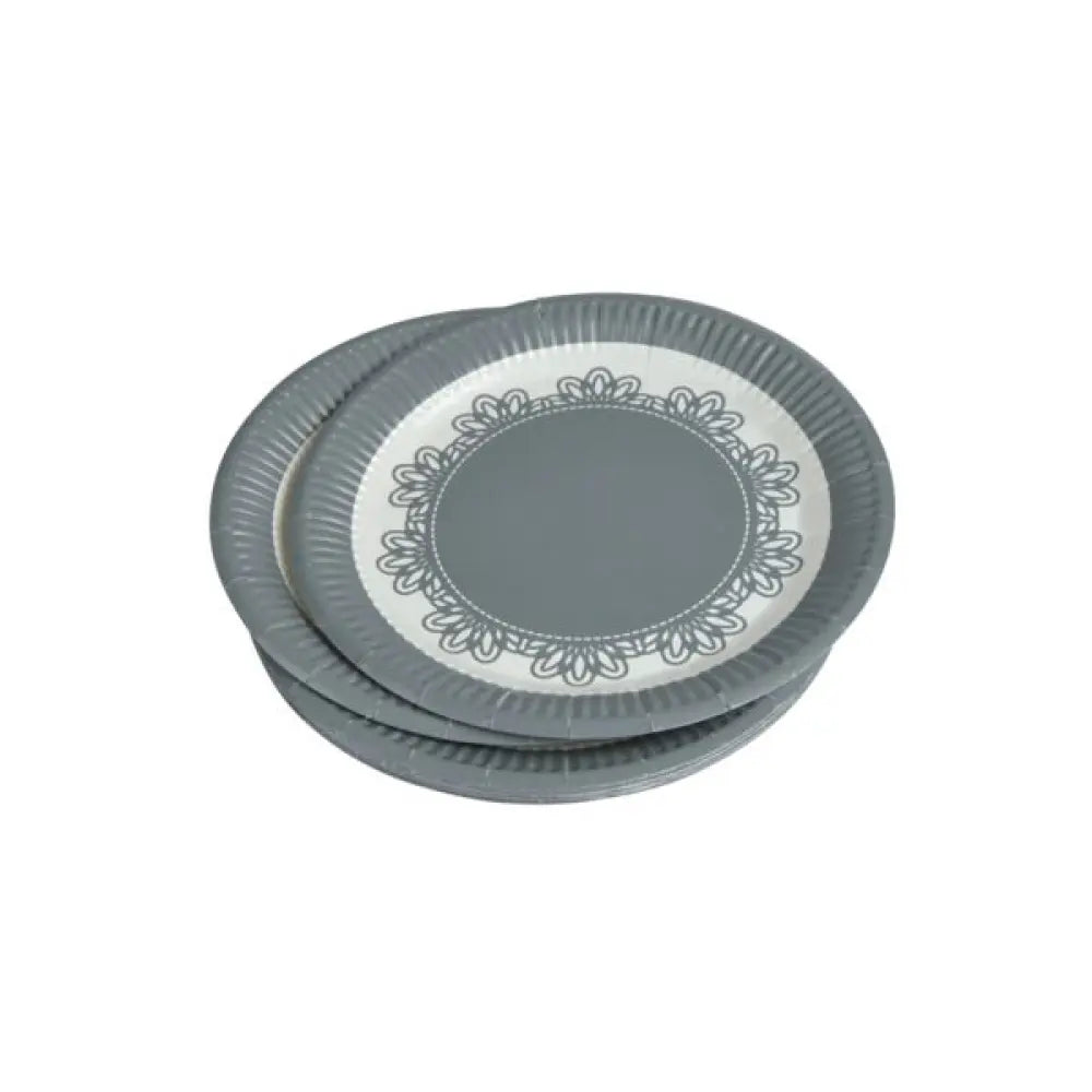 10 Assiettes en Carton D18cm - Esprit de Campagne