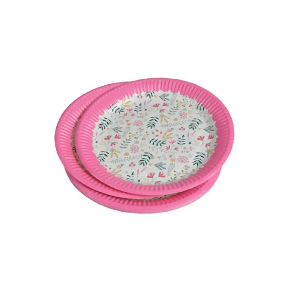 10 Assiettes en Carton D18cm - Happy Spring