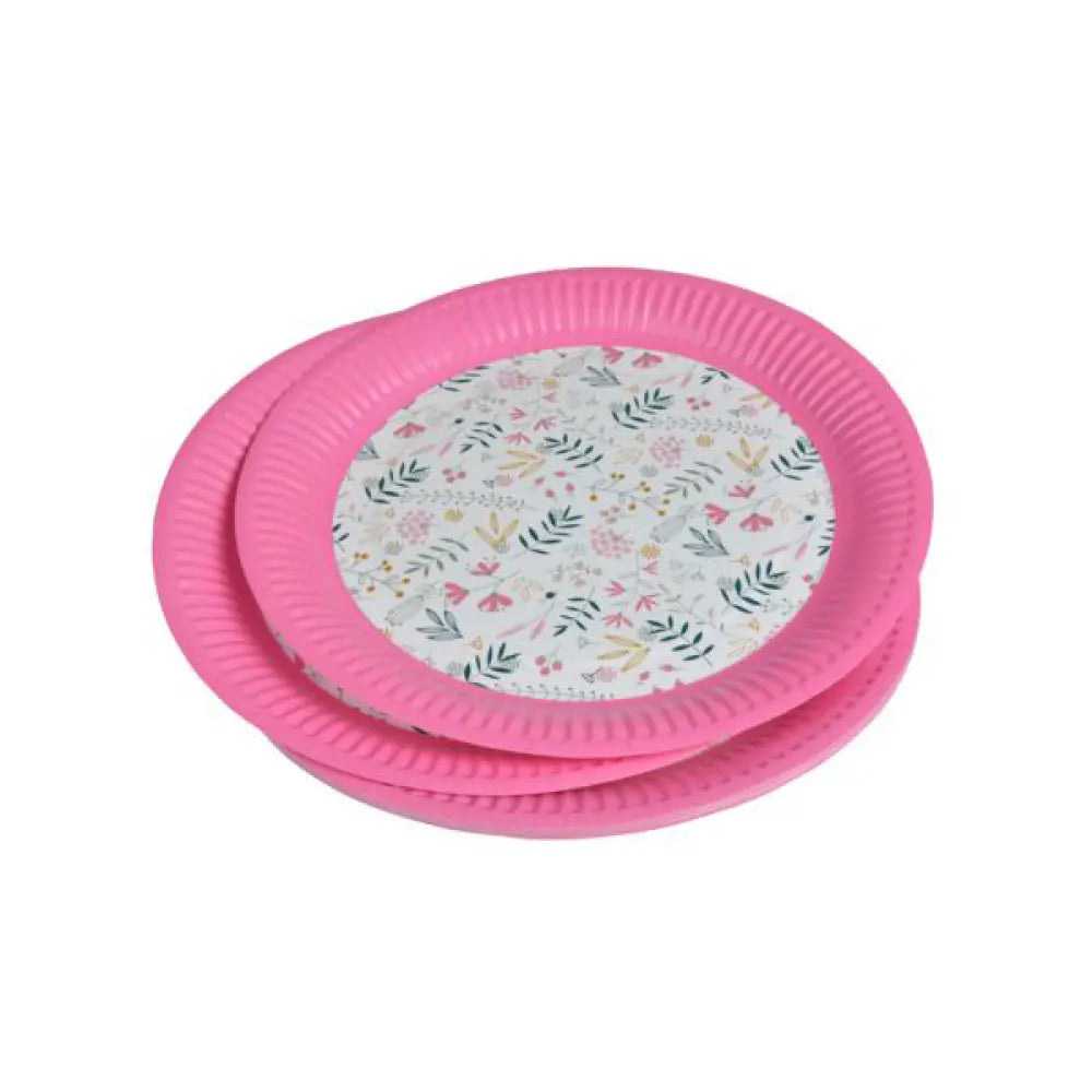 10 Assiettes en Carton D23cm - Happy Spring
