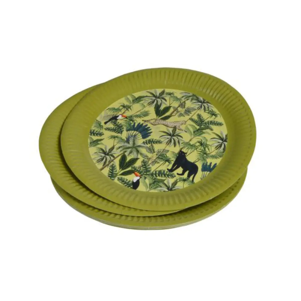 10 Assiettes en Carton D23cm - Palmeraie