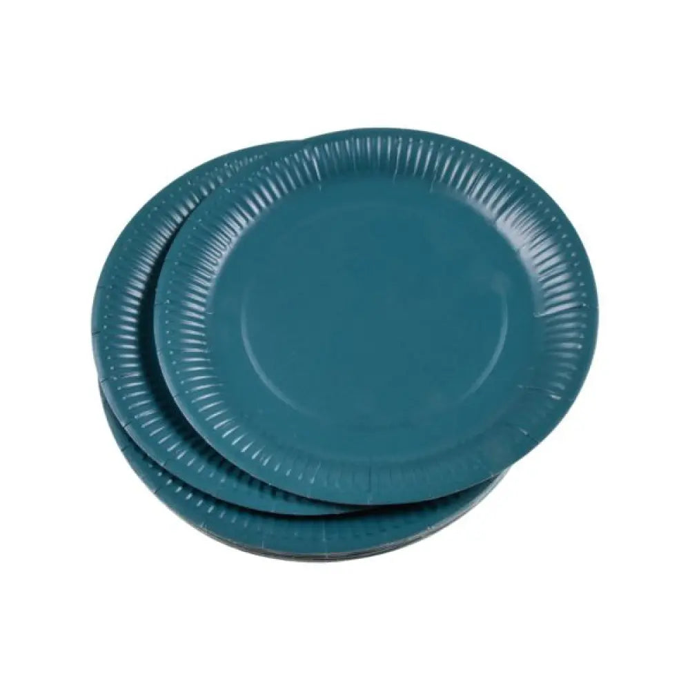 20 Assiettes en Carton ''Vitamine'' D18cm - EMERAUDE