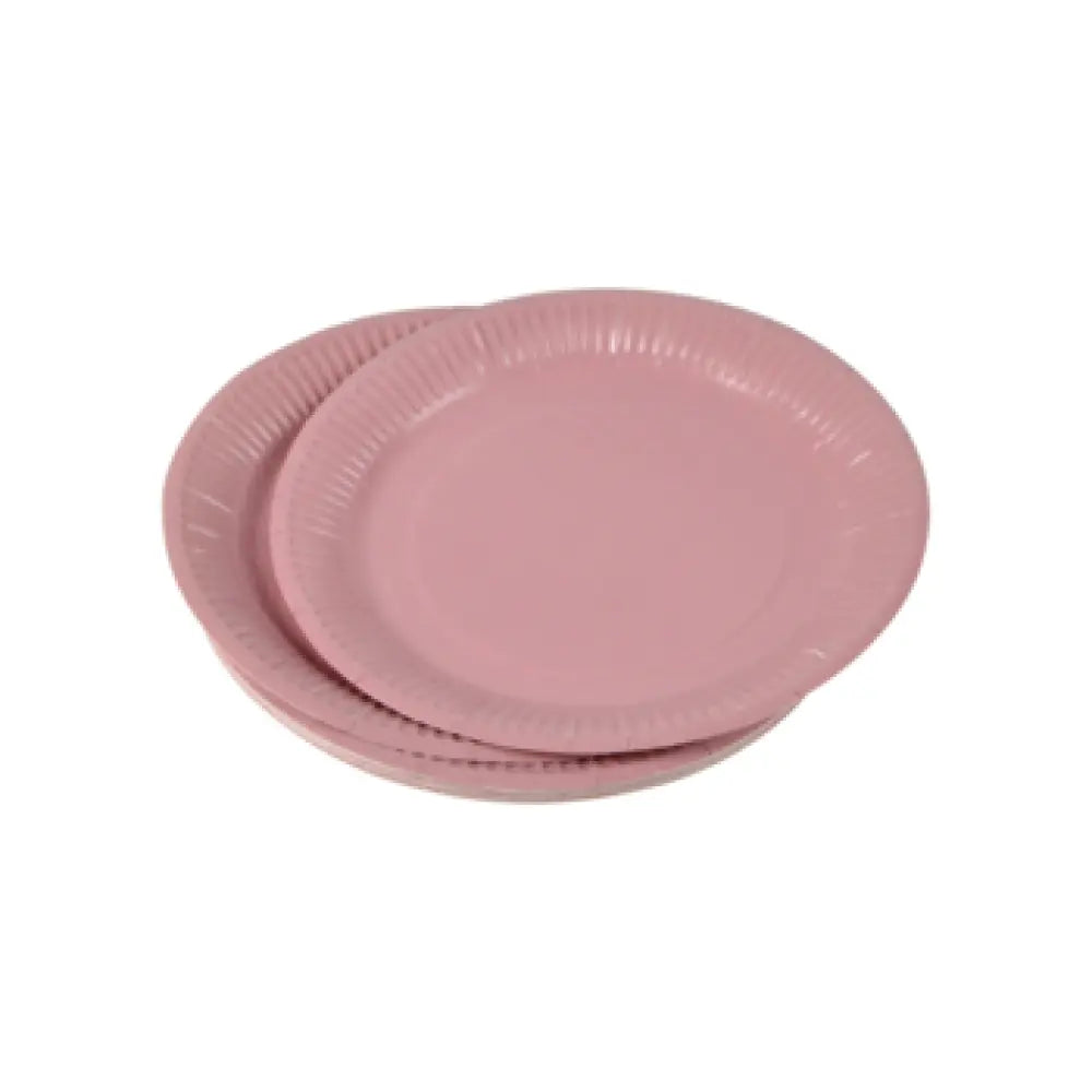 20 Assiettes en Carton ''Vitamine'' D18cm - BLUSH